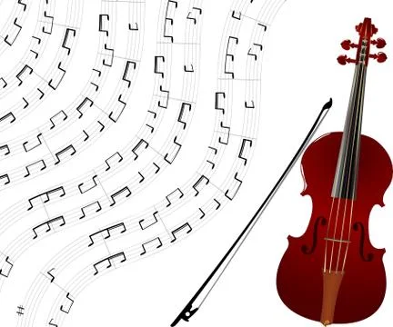 Violin background Illustrazione stock