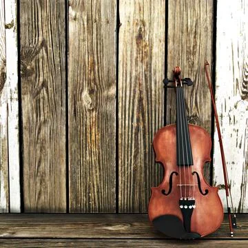 Violin Background Stock Illustration