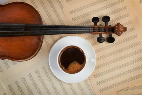 Violin background Stock Photos