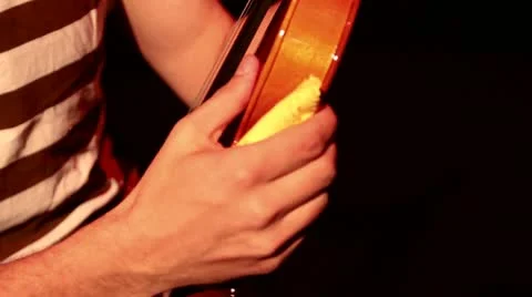 Violin Being Cleaned Stock Footage 10720530