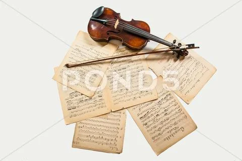 Violin Bow And Notes