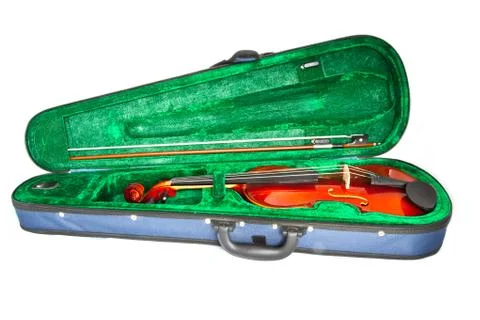 Violin case Stock Photos