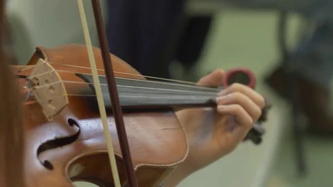 Violin Close Up Stock Footage 82883287