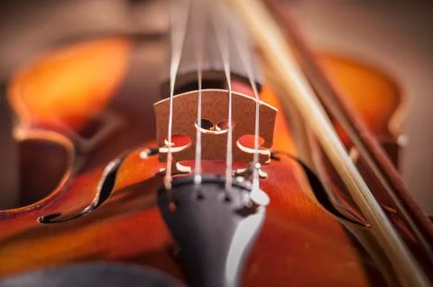 Violin close up Stock Photos