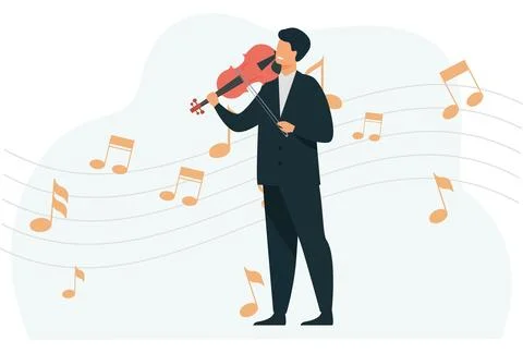 Violin Concept Illustration 스톡 일러스트