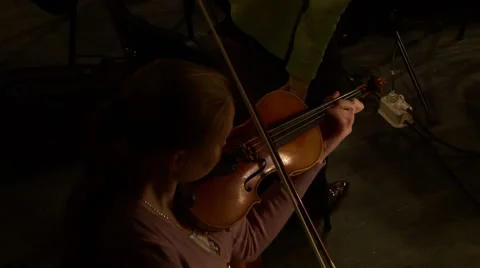 Violin before the concert. Stock Footage 68188249