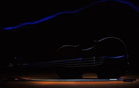 Violin in Dark Stock Photos