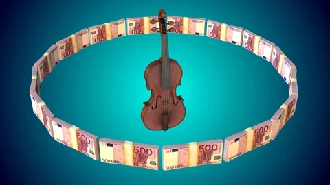 Violin euro loop Stock Footage 86443982