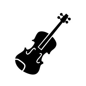 Violin flat icon vector illustration symbol Isolated template. Stock Illustration