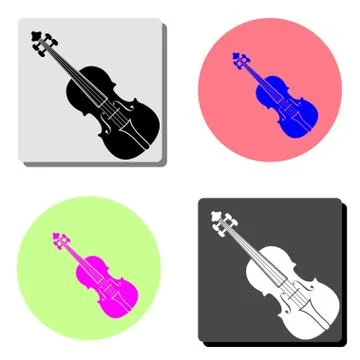 Violin. flat vector icon Stockillustratie