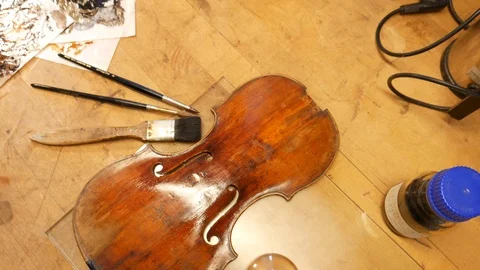 Violin Stock Footage 108117298