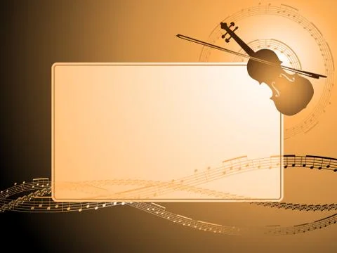 Violin frame Stock Illustration