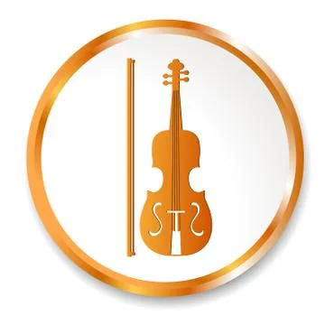 Violin icon Stock Illustration