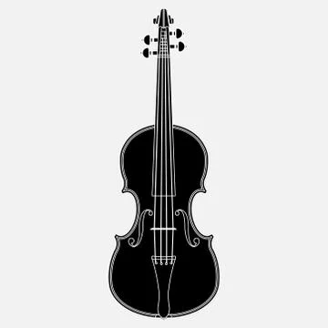 Violin Icon Stock Illustration