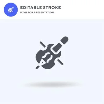 Violin icon vector, filled flat sign, solid pictogram isolated on white, logo Stockillustratie
