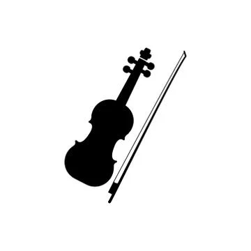Violin icon vector Stock Illustration