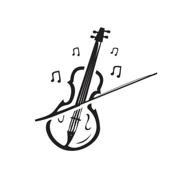 Violin illustration Stock Illustration