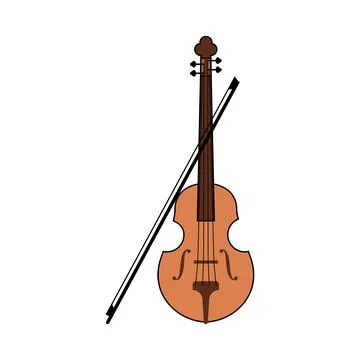 Violin illustration vector 스톡 일러스트