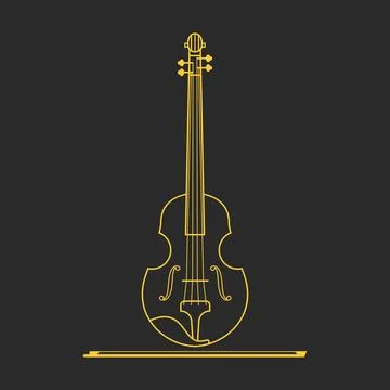 Violin illustration vector Иллюстрация