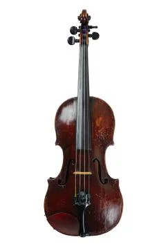 A violin image on the white background Stock Photos