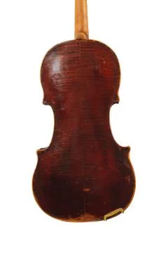 A violin image on the white background Stock Photos