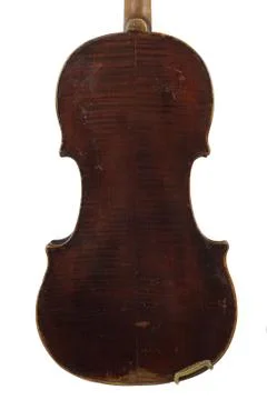 A violin image on the white background Stock Photos