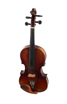 A violin image on the white background Stock Photos