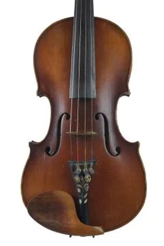 A violin image on the white background Stock Photos