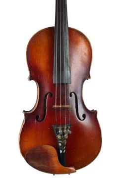 A violin image on the white background Stock Photos