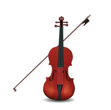 Violin isolated Stock Illustration