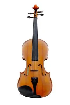 Violin isolated under the white background Stock Photos