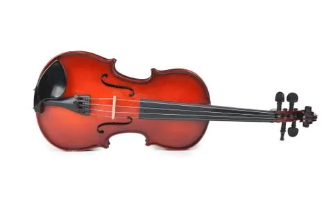 Violin isolated on white Stock Photos
