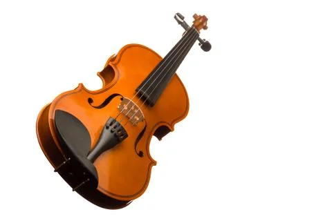 Violin isolated on white Stock Photos