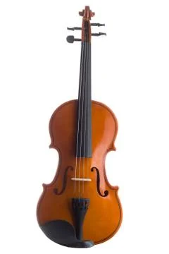 Violin isolated on white Stock Photos