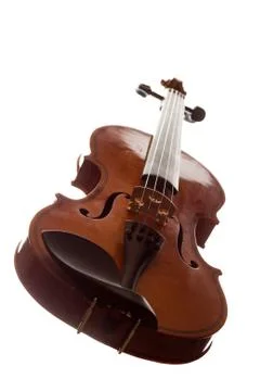 Violin isolated on white Stock-Fotos