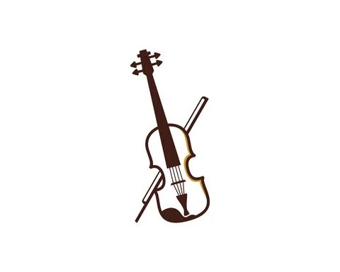 Violin logo concept, image and templates Stock Illustration