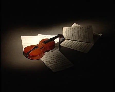 Violin notes Stock Footage 1014667
