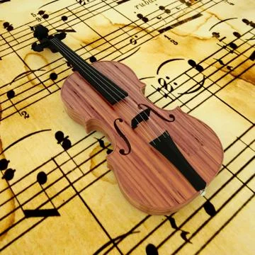 Violin notes 스톡 일러스트