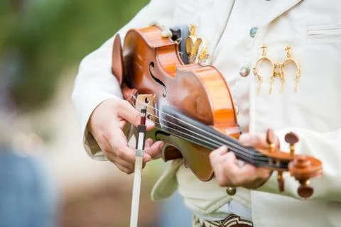 Violin performance Stock Photos