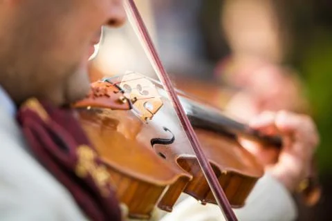 Violin performance Stock Photos