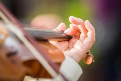 Violin performance Stock Photos