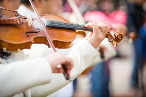 Violin performance Stock Photos