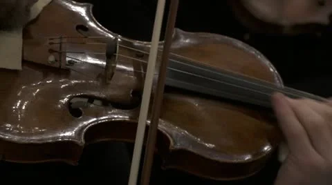 Violin player close up Stock Footage 21938847