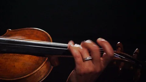 Violin Player Close-up Video stock 111960901