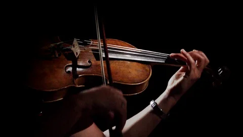 Violin Player Close Shot Video stock 111973930