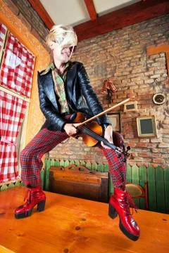 Violin player Stock Photos