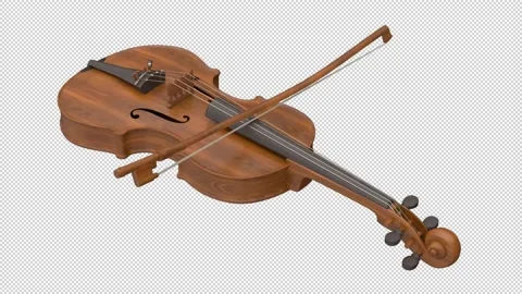 Violin playing - 3d render looped with alpha channel. Stock Footage 167538480