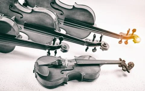 Violin put on background Foto stock
