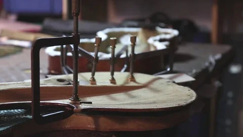 Violin repair Stock Footage 83440473