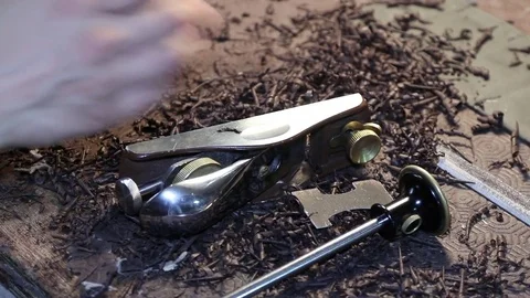 Violin repair, luthier tools Stock Footage 83441845
